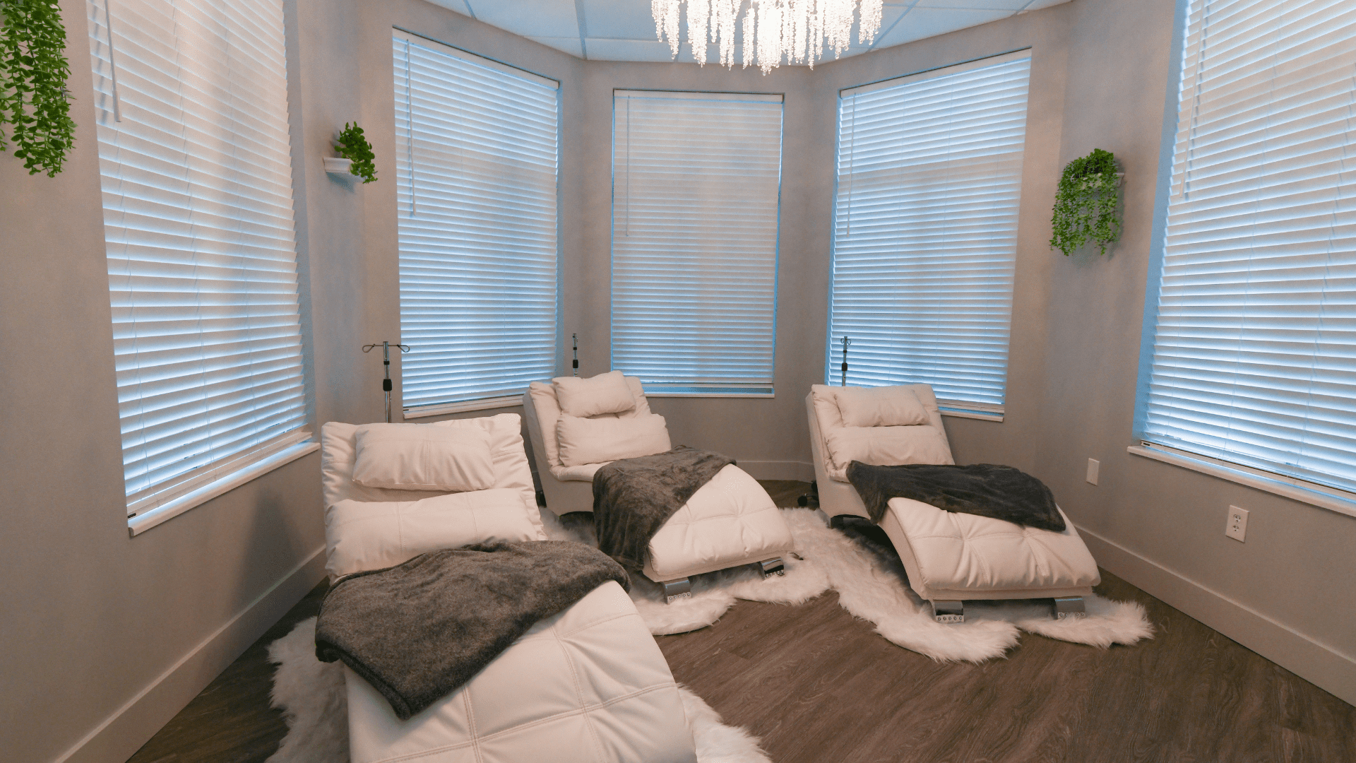 Spa relaxation chairs at Encompass Wellness & Aesthetics